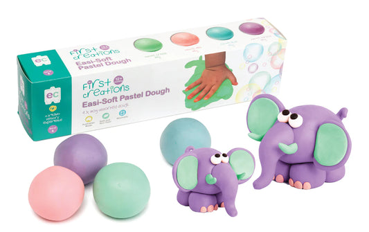 First Creations - Pastel Easi-Soft Dough - Set of 4