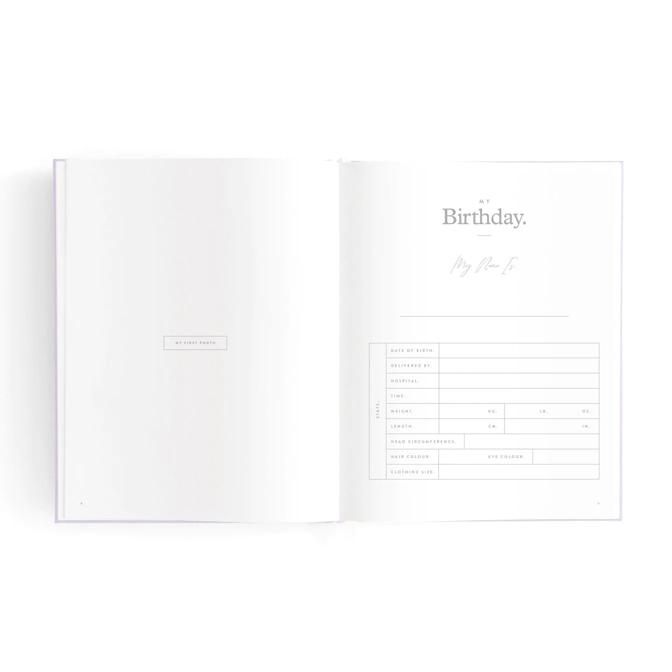 Fox & Fallow- Mini Baby Book- Lilac