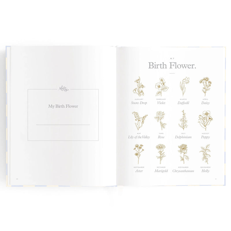 Fox & Fallow - Baby Book Blue Check