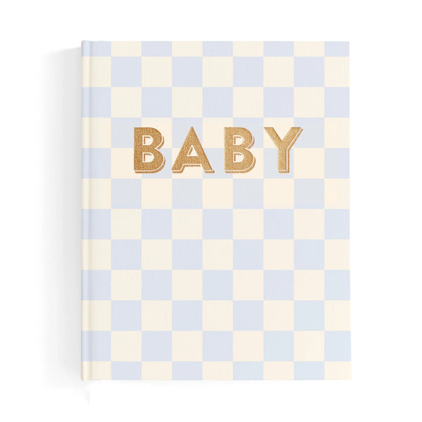 Fox & Fallow - Baby Book Blue Check