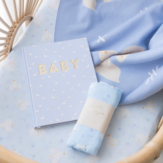 Fox & Fallow Baby Book- Blue Ducks