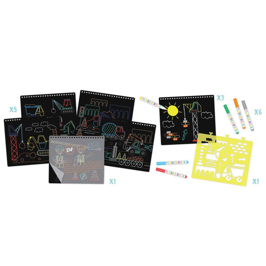 Floss & Rock- Construction Rock Chalk Board Sketchbook