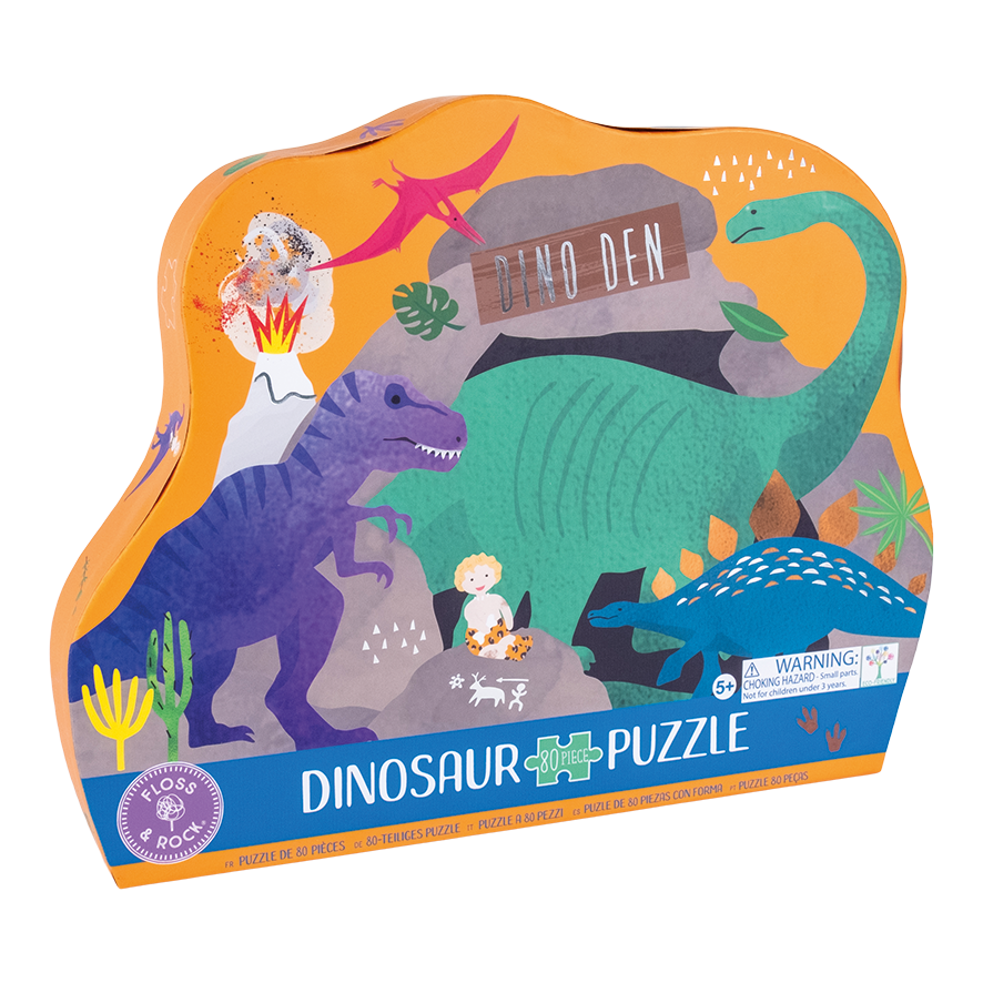 Floss & Rock- Dinosaur Fairy Jigsaw Puzzle 80 Pieces