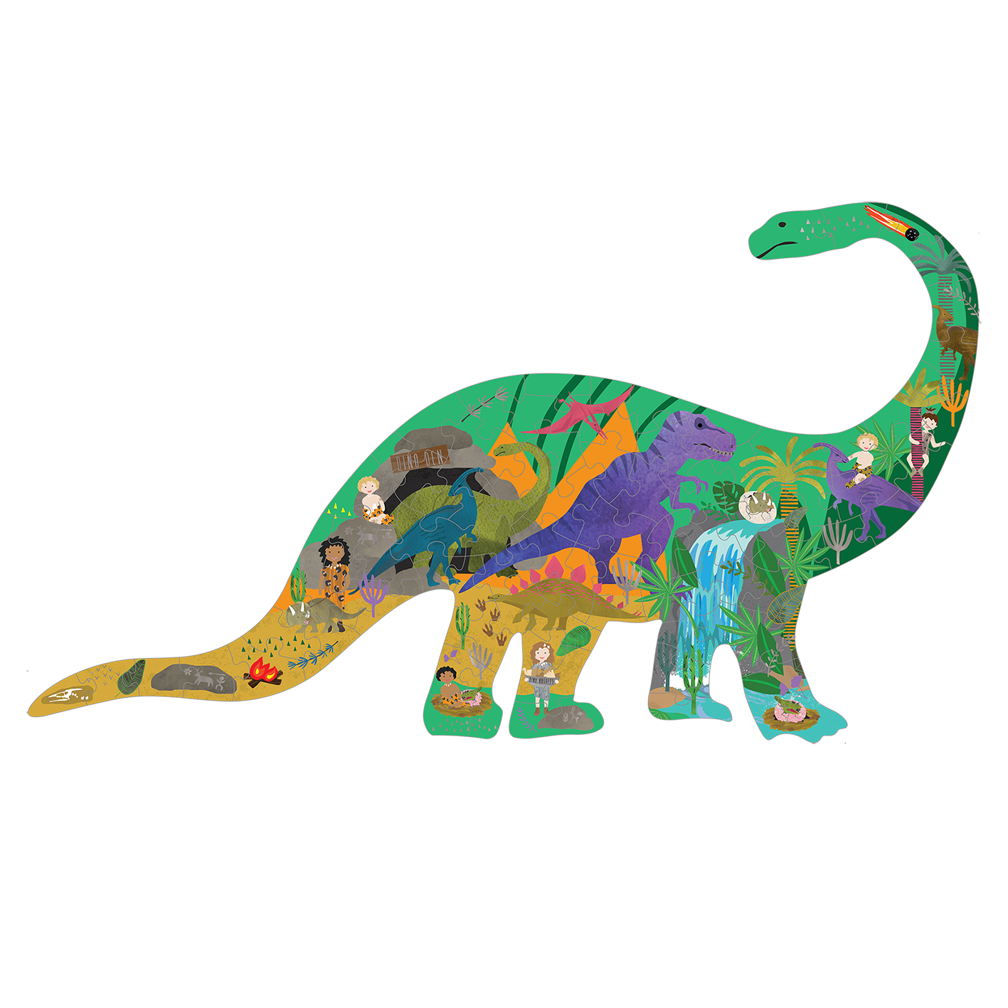 Floss & Rock- Dinosaur Fairy Jigsaw Puzzle 80 Pieces