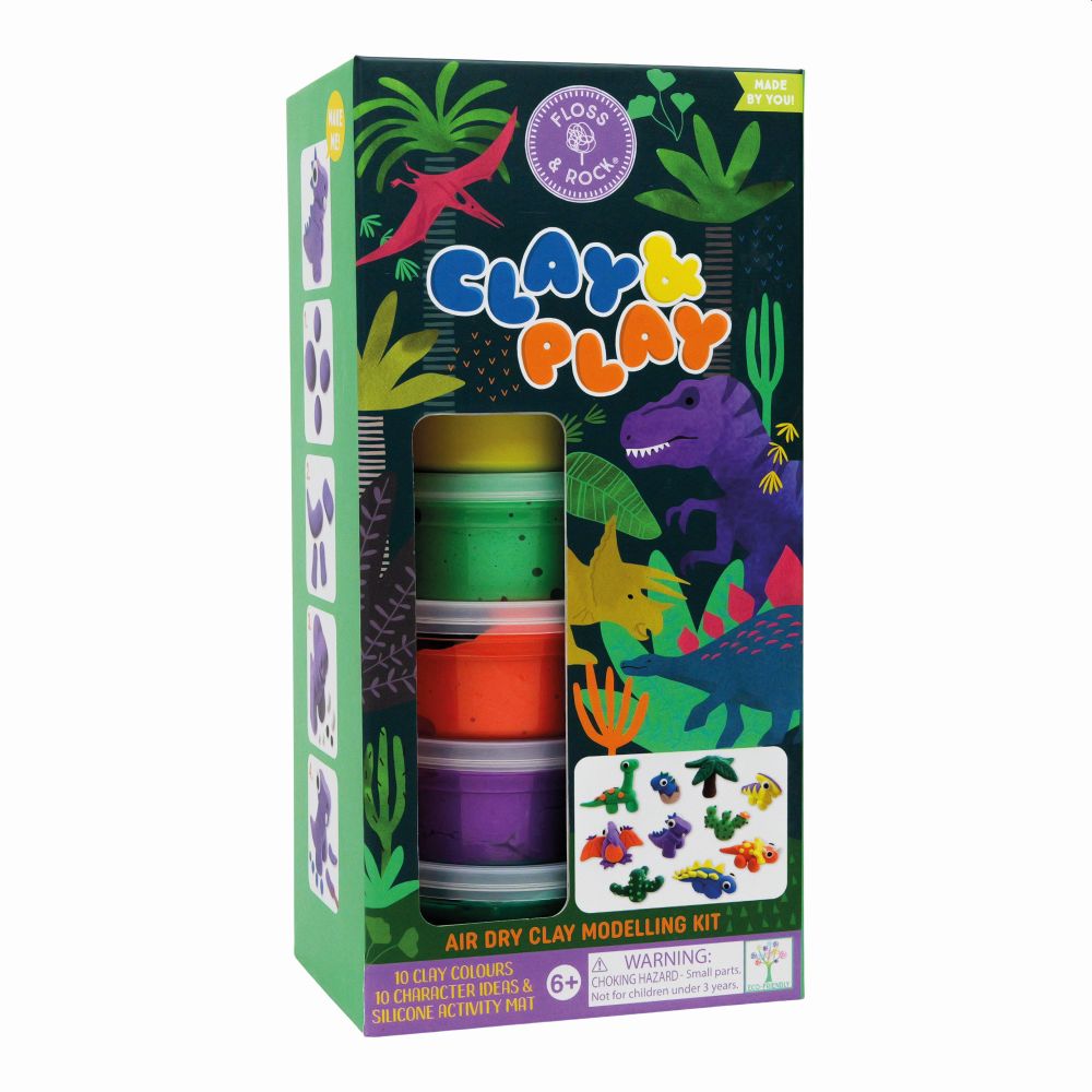 Floss & Rock- Clay & Play- Dinosaur