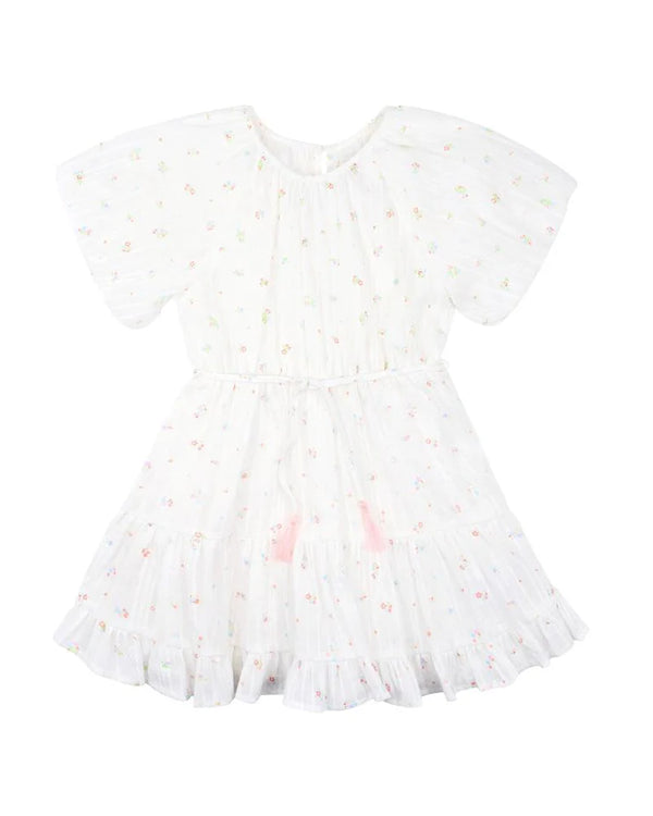 Bebe - Palm Cove Ditsy Print Tiered Dress