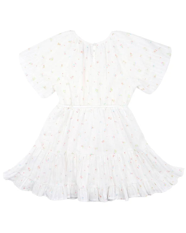 Bebe - Palm Cove Ditsy Print Tiered Dress