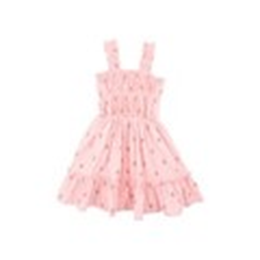 Minihaha Sundae Tiered Dress 3-7Y in Sundae print cotton for kids