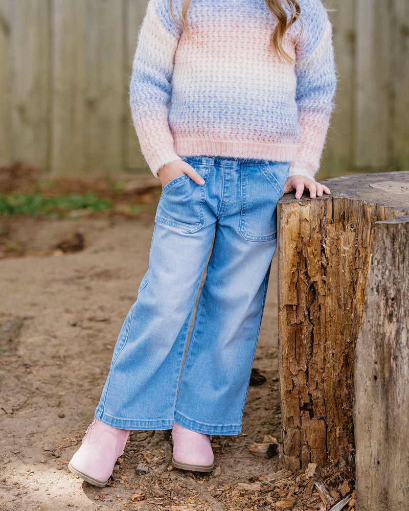 Fox & Finch - Girls Kint Denim Pull On