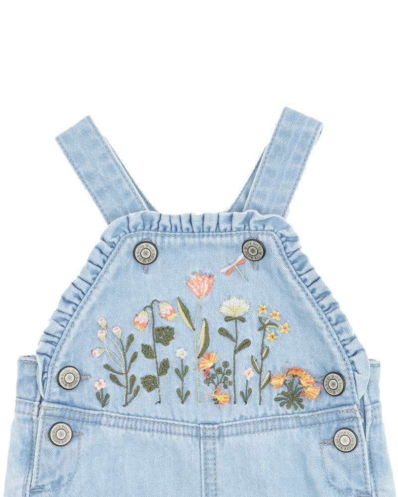 Fox & Finch - Botanica Embroidered Overalls