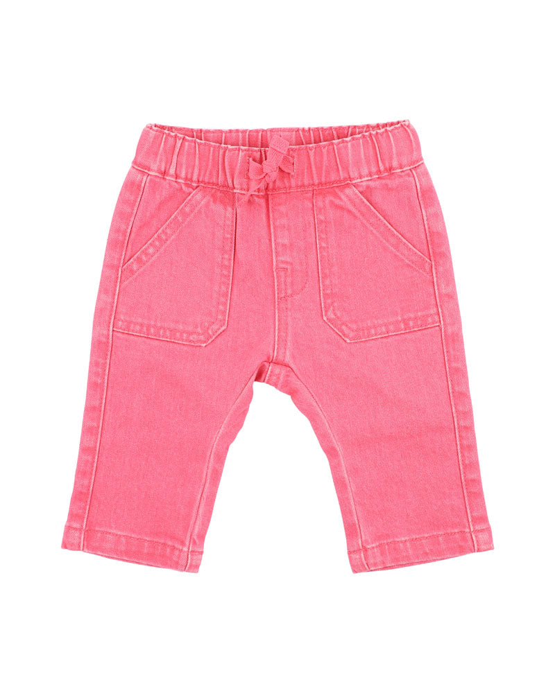 Fox & Finch - Girls Pink Pull On Jeans