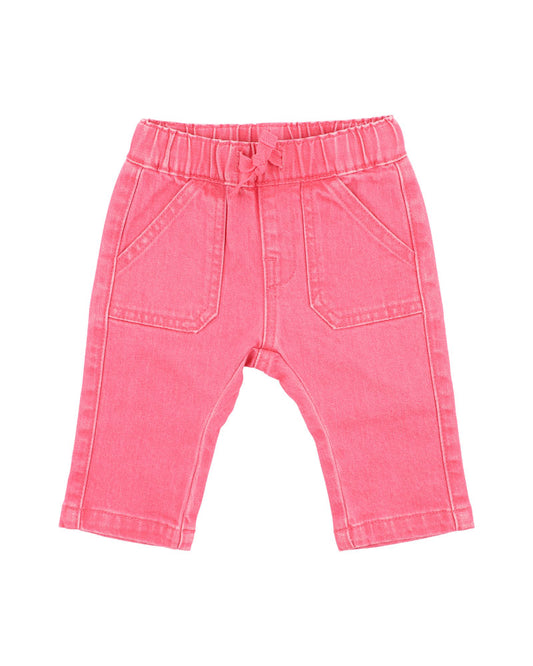 Fox & Finch - Girls Pink Pull On Jeans