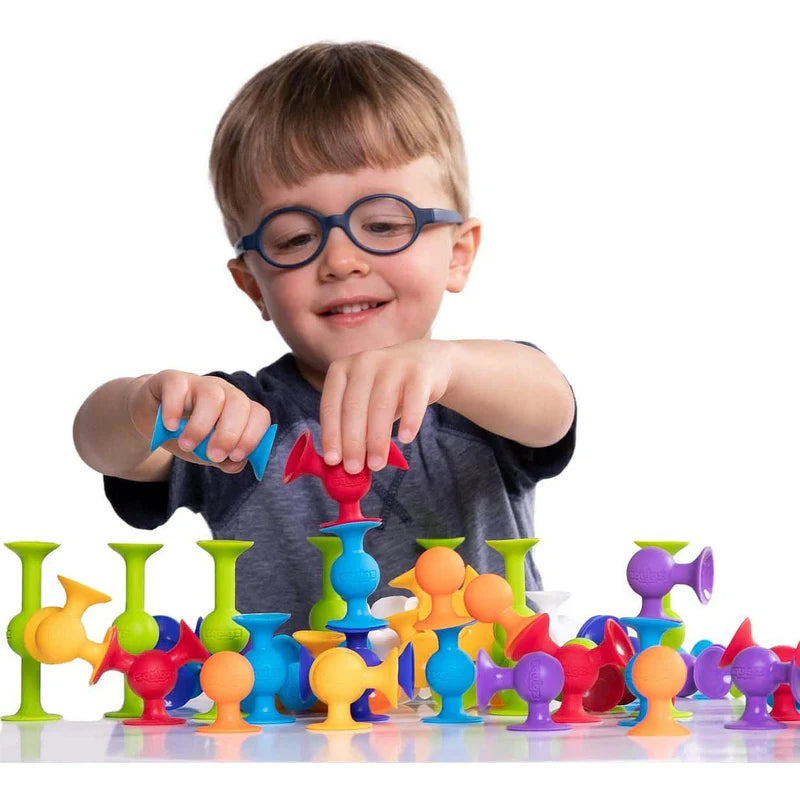 Fat Brain Toys Squigz Starter Set | Award-Winning Construction Toy