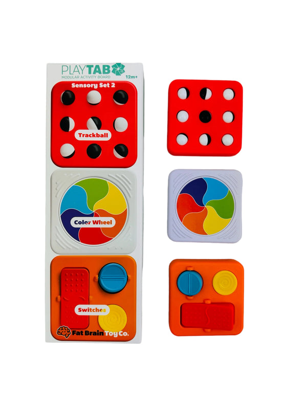 FatBrain PlayTab Sensory Set 1 (Trackball Tile, Color Wheel, Switches Tile)