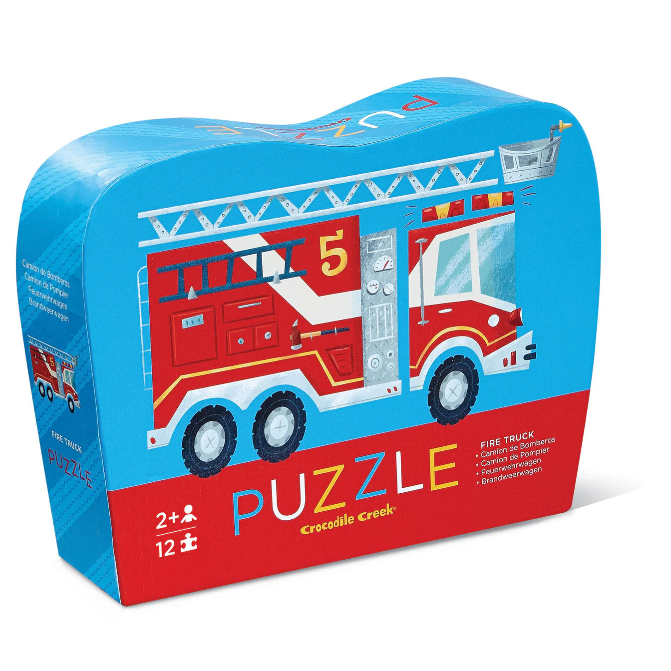 Crocodile Creek- Fire Truck Mini Puzzle- 12 Piece