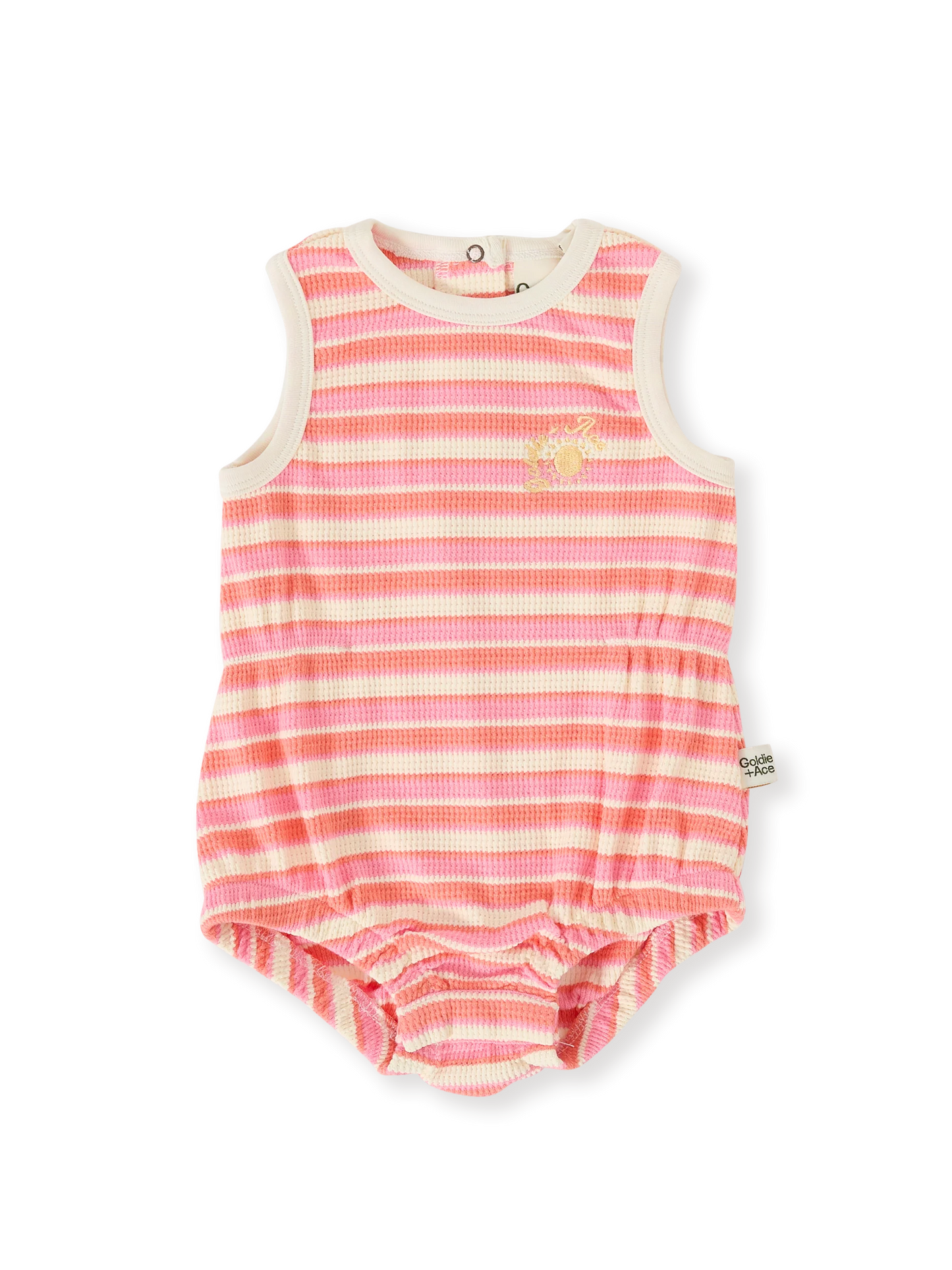 Goldie + Ace - Watermelon Stripe Bubble Romper