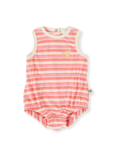 Goldie + Ace - Watermelon Stripe Bubble Romper