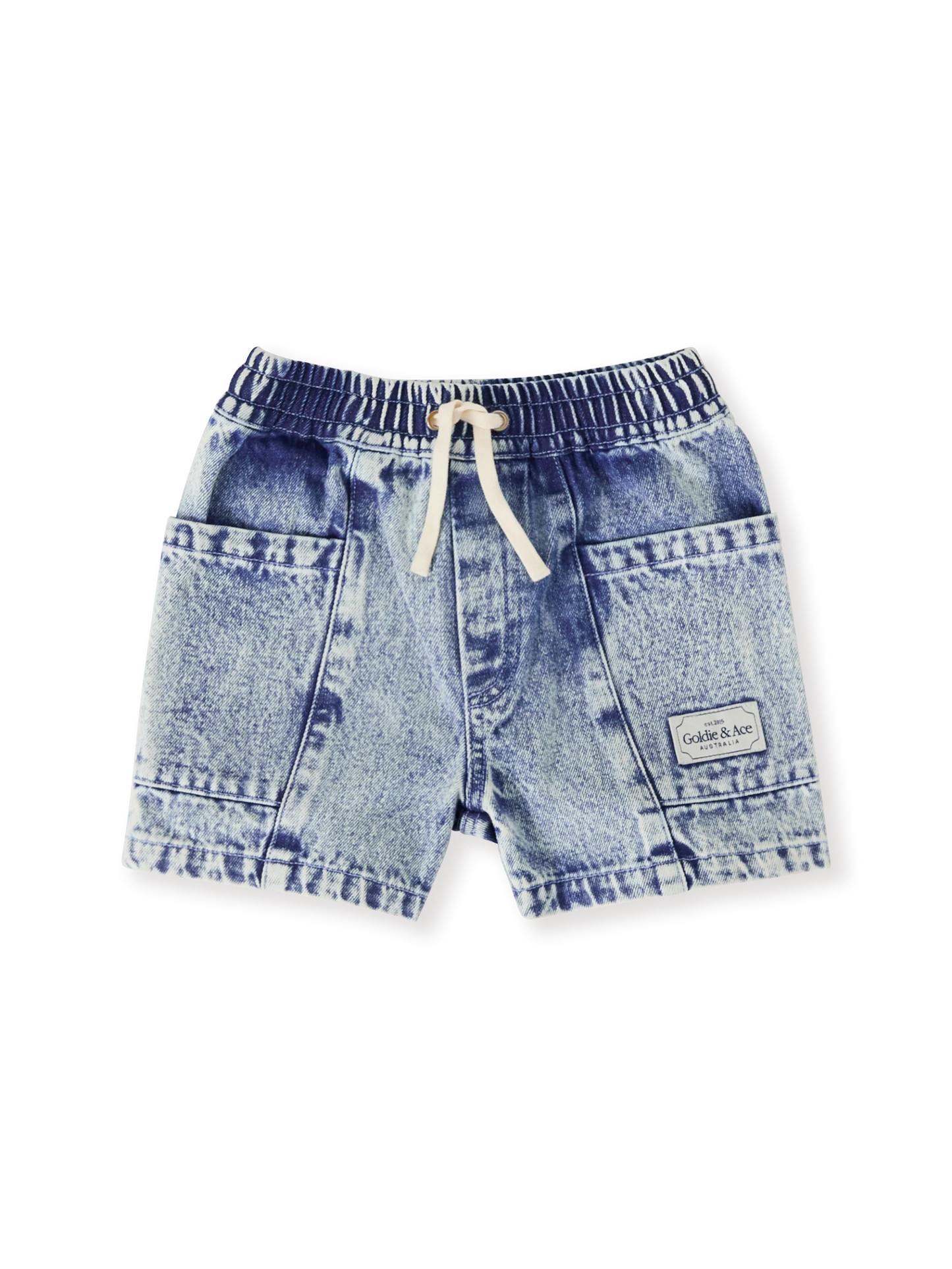 Goldie + Ace - Noah Denim Pocket Shorts Light Denim