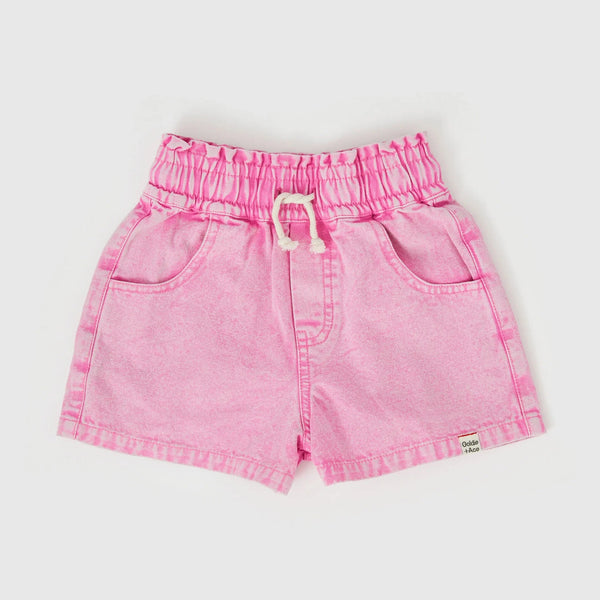 Goldie + Ace -Ziggy Bubblegum Denim Shorts