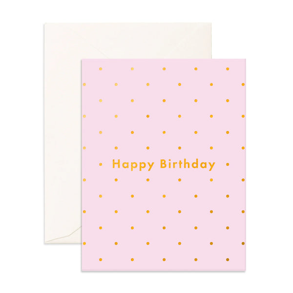 Fox & Fallow- Birthday Lilac Dots Greeting Card