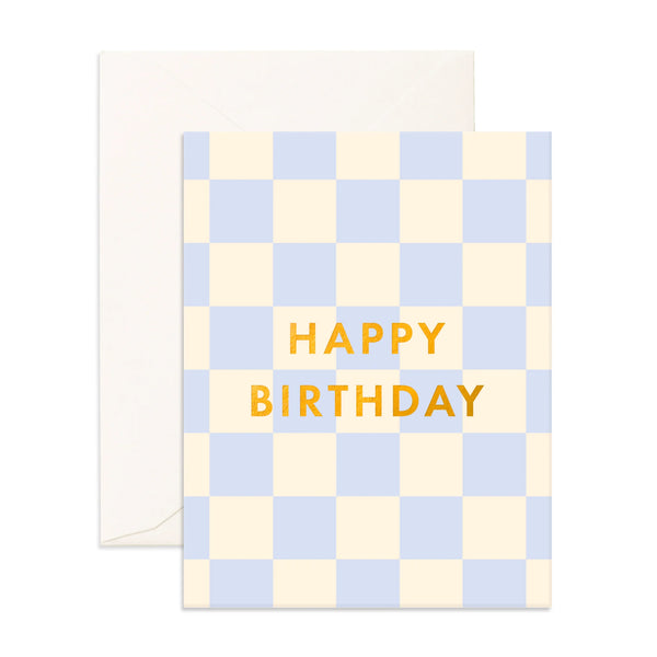 Fox & Fallow- Birthday Powder Check Greeting Card