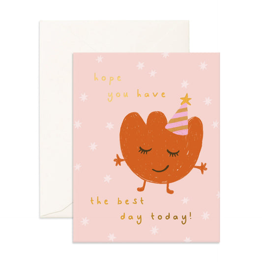 Fox & Fallow - Best Day Little Monster Red Greeting Card