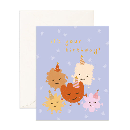 Fox & Fallow - Five Little Monsters Greeting Card