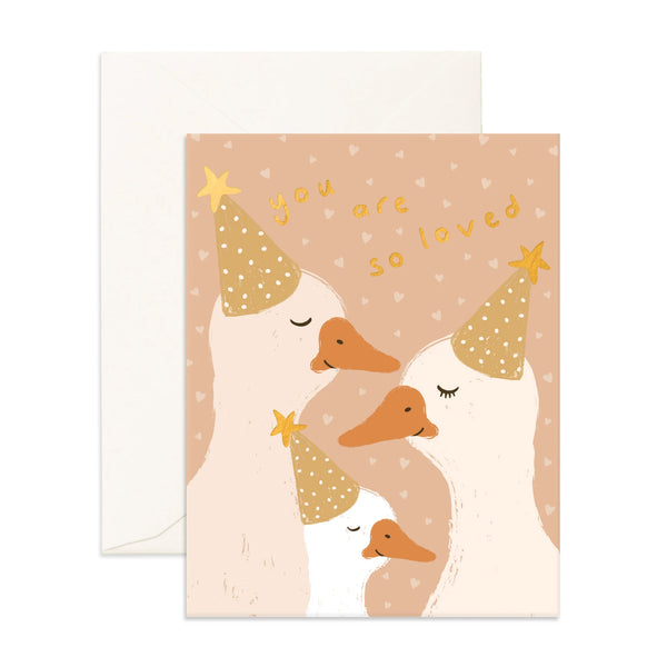 Fox & Fallow - Birthday Duck Family Greeting Card