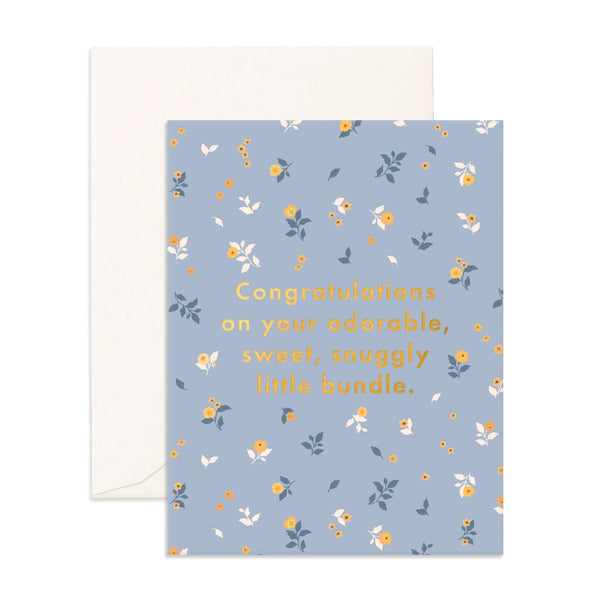 Fox & Fallow-Snuggly Bundle Broderie Greeting Card