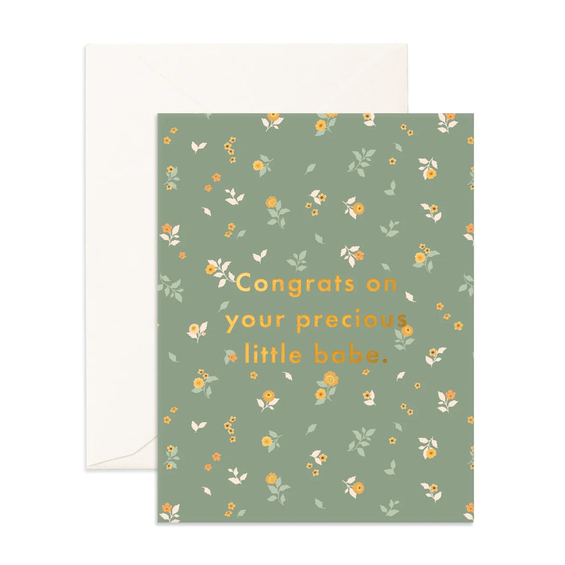 Fox & Fallow- Precious Little Babe Greeting Card
