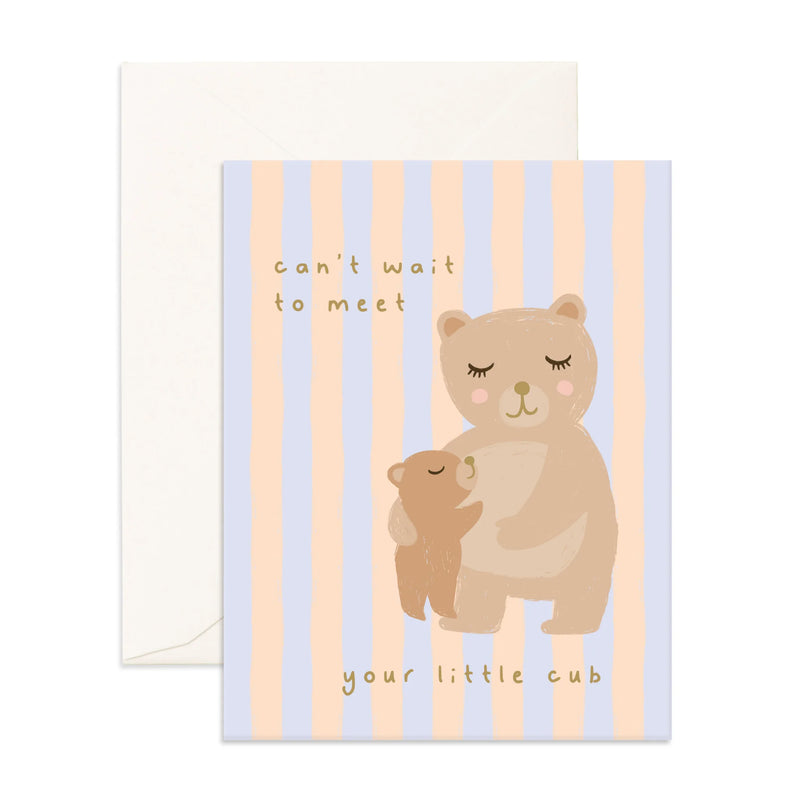 Fox & Fallow - Meet Little One Cub Greeting Card 