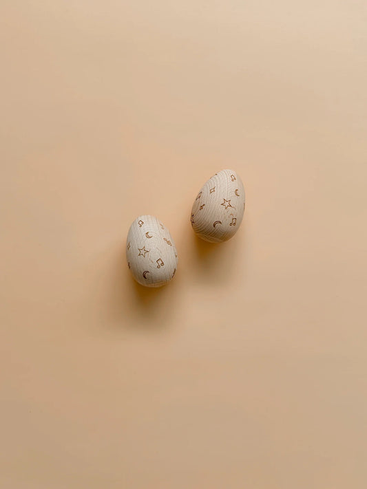 Love Note Co: Wooden Musical Egg Shakers