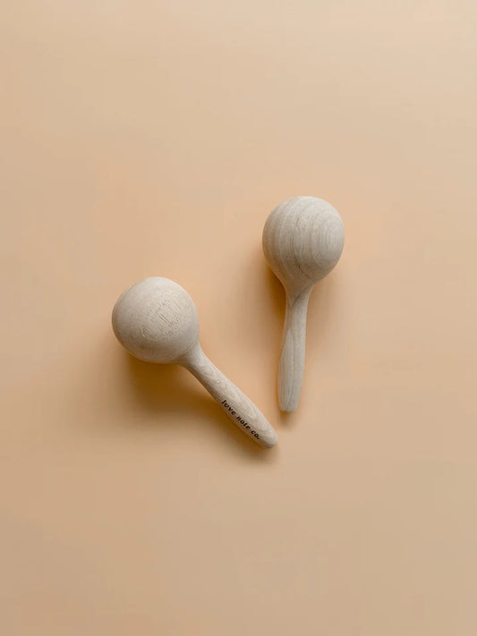 Love Note Co: Wooden Musical Maracas