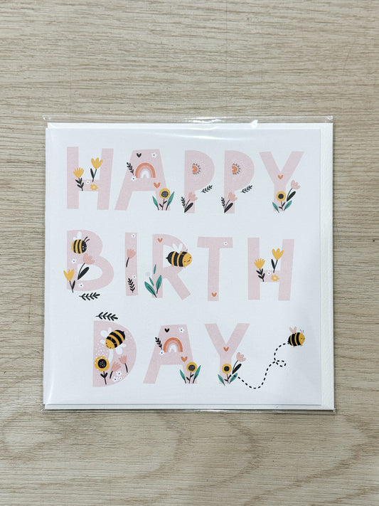 Petite Vous - Greeting Card - Happy Bday Bees