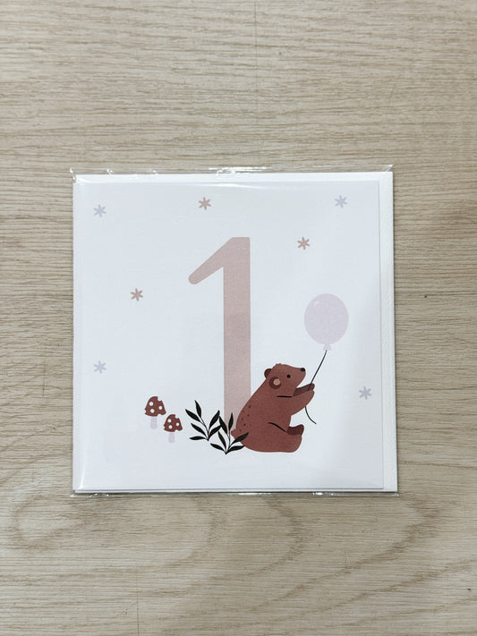 Petite Vous - Greeting Card - Bear Birthday #1