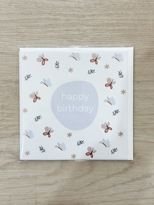 Petite Vous - Greeting Card - Happy Birthday Butterflies