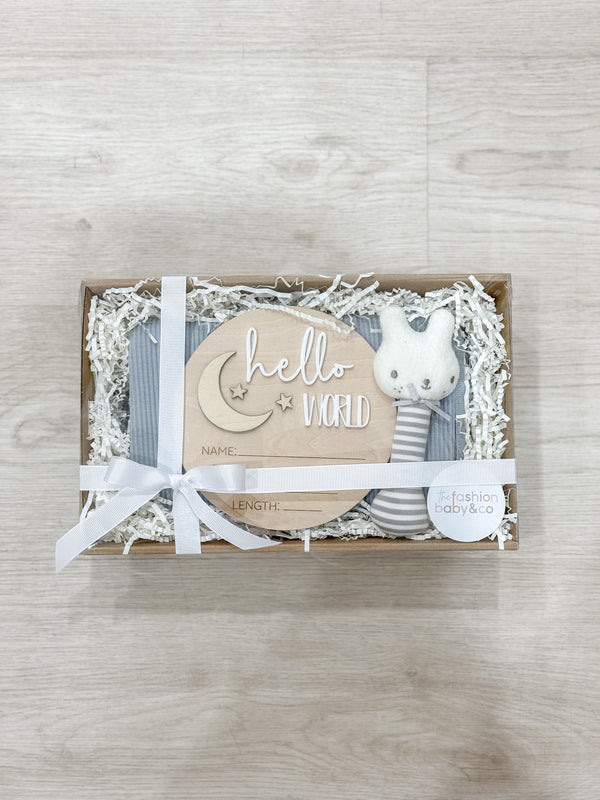 Hello World Newborn Gift Box Small