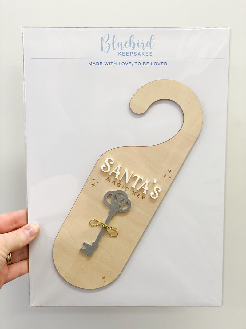 Bluebird Keepsakes - Santa's Magic Key Door Hanger