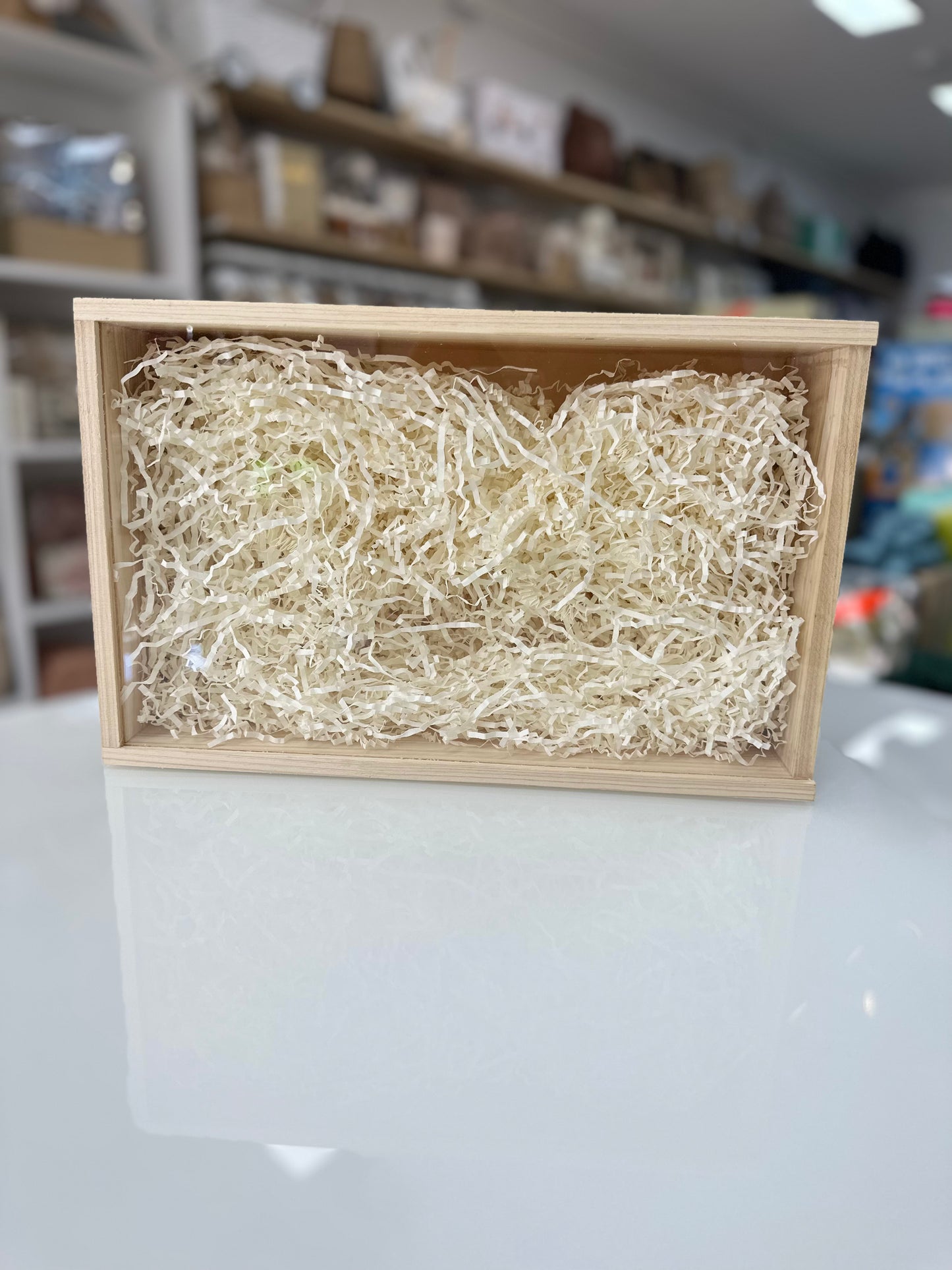 Wooden Keepsake Box with Perspex Lid
