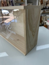 Wooden Keepsake Box with Perspex Lid