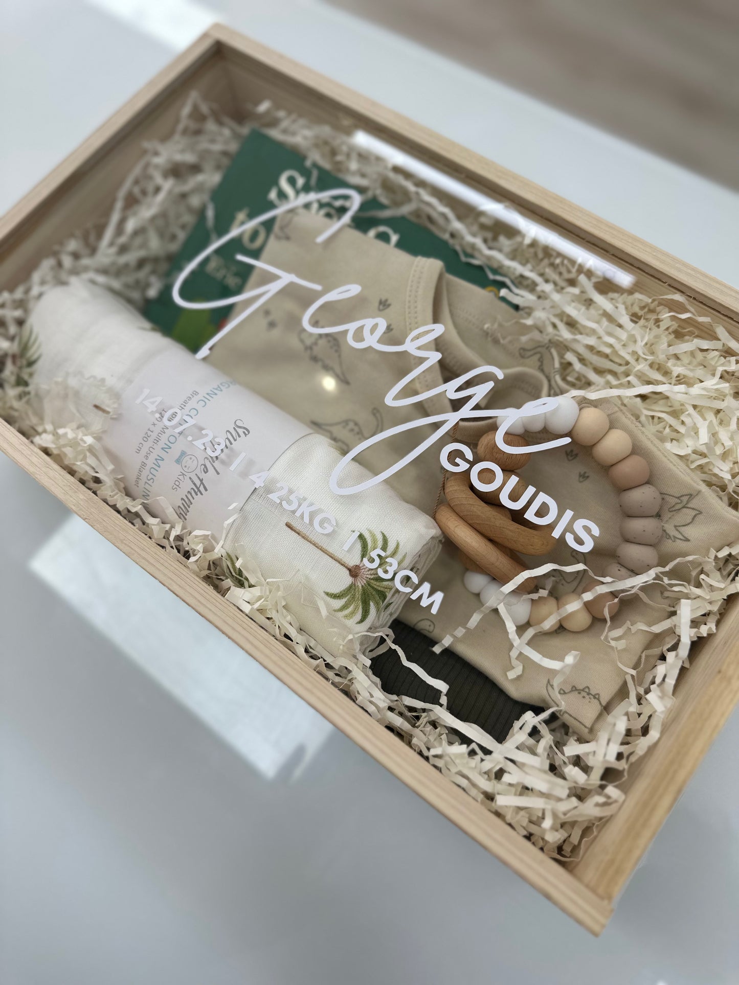 Wooden Keepsake Box with Perspex Lid