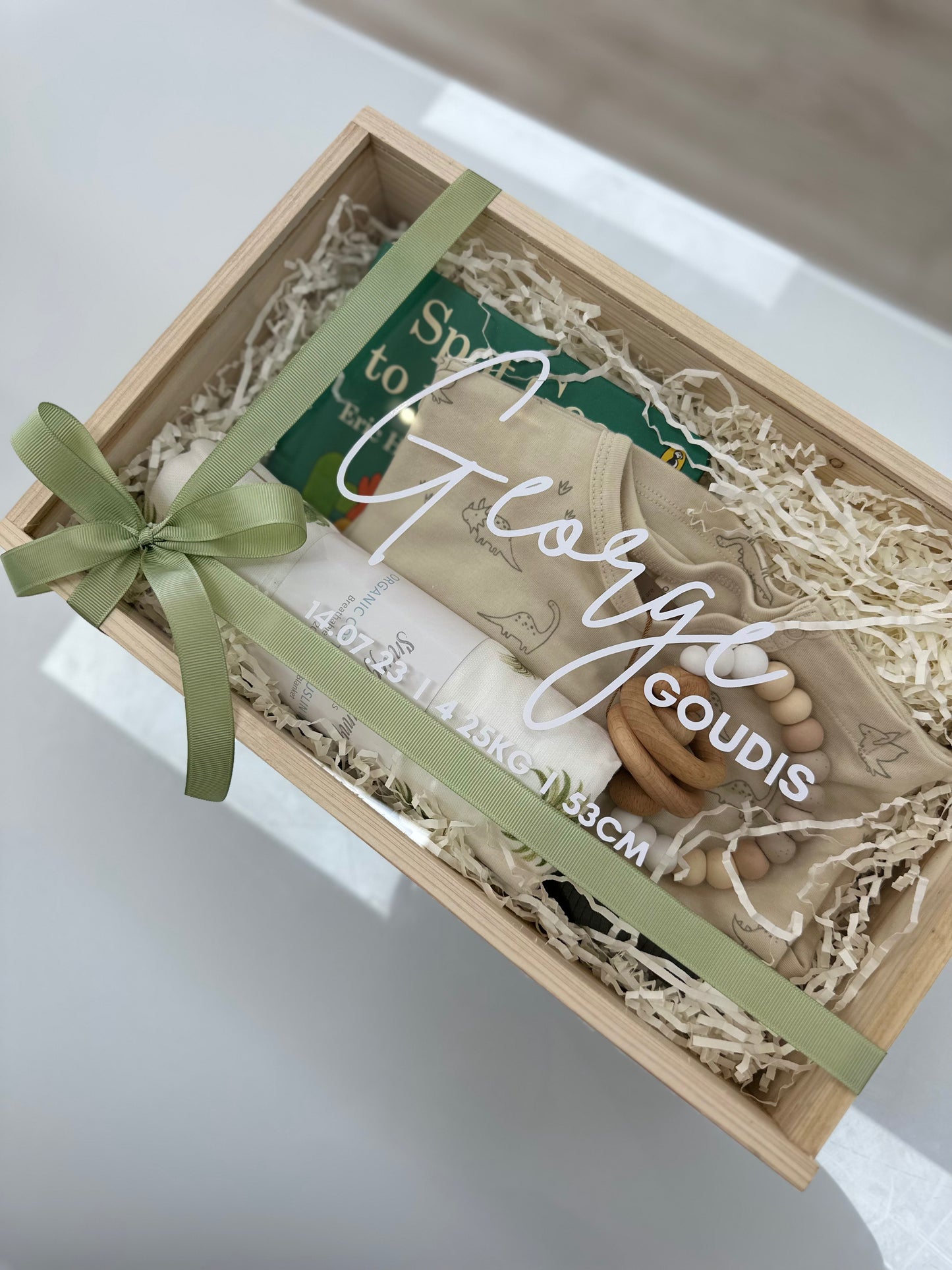 Wooden Keepsake Box with Perspex Lid