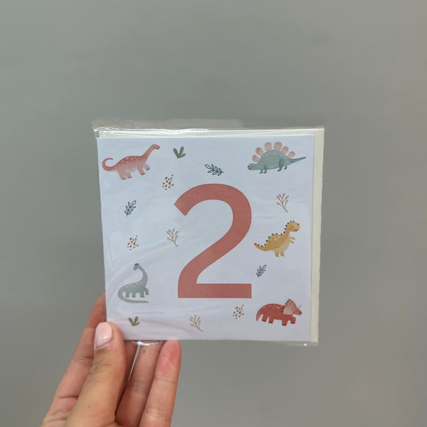 Petite Vous- Greeting Card- Dino Birthday #2