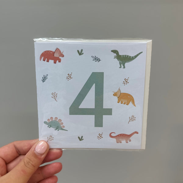 Petite Vous- Greeting Card- Dino Birthday #4