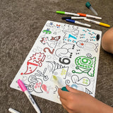 Hey Doodle- Silicone Sensory Mats- Wild Digits