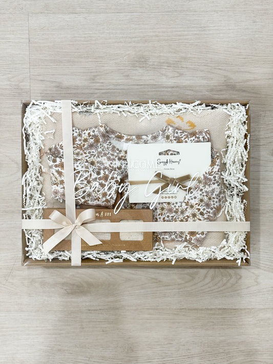 Welcome Baby Girl Neutral Gift Box Large