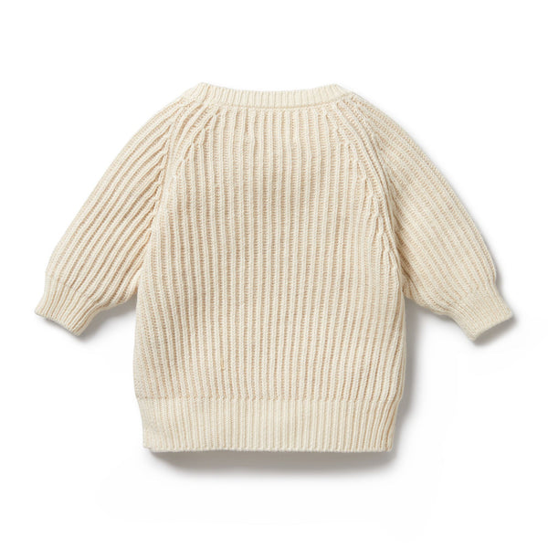 Wilson & Frenchy- Ecru Knitted Ribbed Jumper