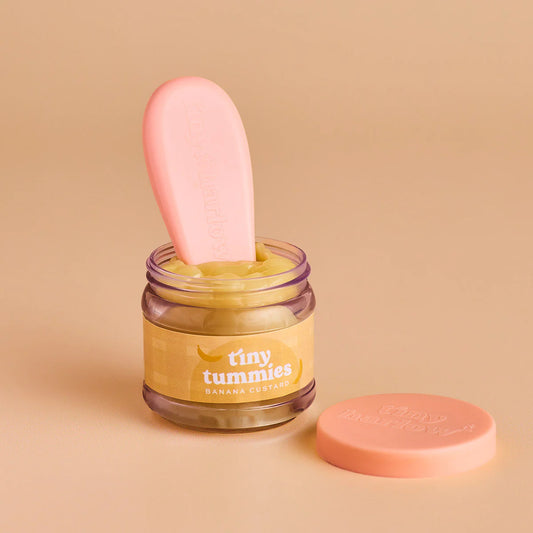 Tiny Harlow- Tiny Tummies Banana Custard Dinner Food Jar and Spoon Set