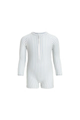 Jamie Kay - Florian Zip Swimsuit - Variegated Stripe Cenote