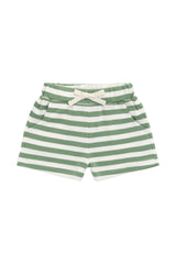 Jamie Kay - Pima Cotton Wesley Short - Essential Stripe Parchment/Snow Pea